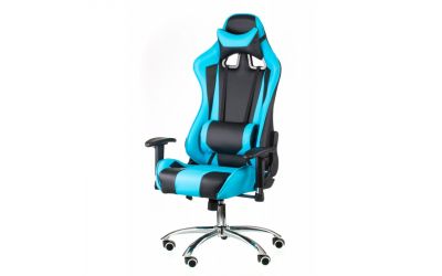 Кресло офисное ExtremeRace (чорное/голубое), Special4You