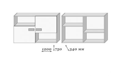 Шкаф навесной VMV Holding SZFK WISZ 2D Pamp