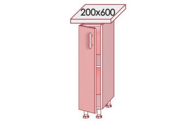 Нижний шкафчик 20 (200*820*450) MIRROR GLOSS