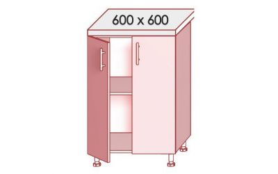 Нижний шкафчик 60 (600*820*450) MIRROR GLOSS
