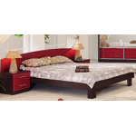 Кровать К-125 венге/красная лилия