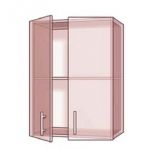 Навесной Шкаф №60* витрина (600x720) High Gloss