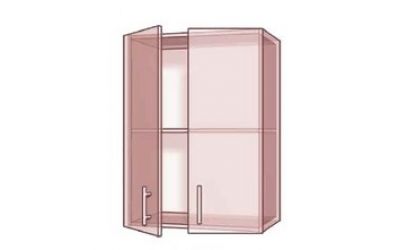 Навесной Шкаф №60* витрина (600x720) High Gloss